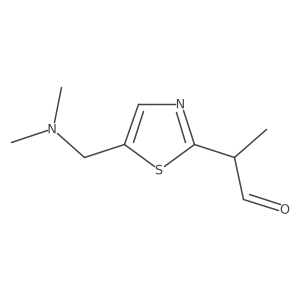 2-{5-[(Dimethylamino)methyl]-1,3-thiazol-2-yl}propanal结构式