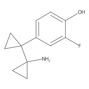 4-[1-(1-Aminocyclopropyl)cyclopropyl]-2-fluorophenol Structure