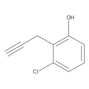 3-Chloro-2-(prop-2-yn-1-yl)phenol Structure