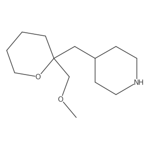 4-{[2-(Methoxymethyl)oxan-2-yl]methyl}piperidine结构式