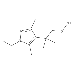 O-[2-(1-ethyl-3,5-dimethyl-1H-pyrazol-4-yl)-2-methylpropyl]hydroxylamine Structure