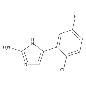 5-(2-chloro-5-fluorophenyl)-1H-imidazol-2-amine Structure