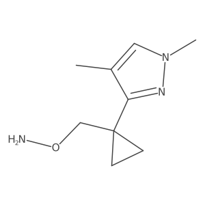 O-{[1-(1,4-dimethyl-1H-pyrazol-3-yl)cyclopropyl]methyl}hydroxylamine Structure