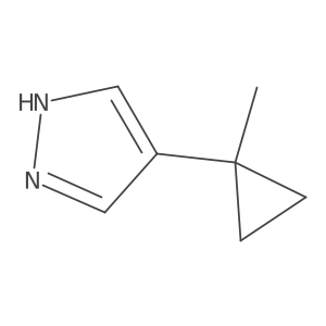 4-(1-methylcyclopropyl)-1H-pyrazole结构式