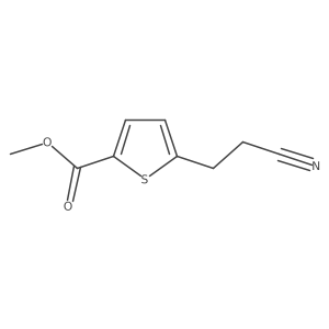 Methyl 5-(2-cyanoethyl)thiophene-2-carboxylate结构式