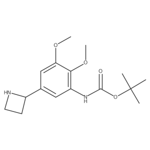 tert-butyl N-[5-(azetidin-2-yl)-2,3-dimethoxyphenyl]carbamate结构式