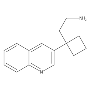 2-[1-(Quinolin-3-yl)cyclobutyl]ethan-1-amine结构式