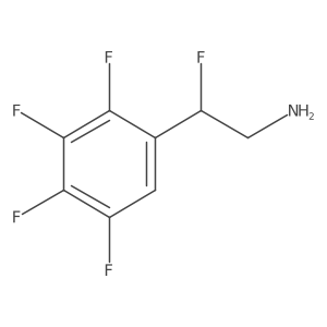 2-Fluoro-2-(2,3,4,5-tetrafluorophenyl)ethan-1-amine结构式