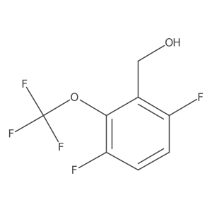 3,6-Difluoro-2-(trifluoromethoxy)benzyl alcohol Structure