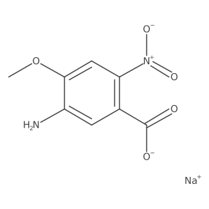 Sodium;5-amino-4-methoxy-2-nitrobenzoate Structure