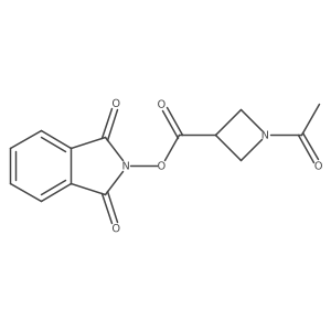 1,3-dioxo-2,3-dihydro-1H-isoindol-2-yl 1-acetylazetidine-3-carboxylate Structure