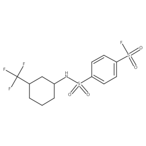 4-{[3-(Trifluoromethyl)cyclohexyl]sulfamoyl}benzene-1-sulfonyl fluoride Structure