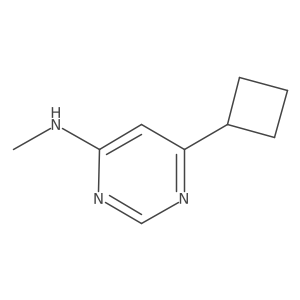 6-cyclobutyl-N-methylpyrimidin-4-amine结构式