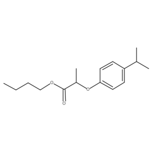 Butyl (2R)-2-[4-(1-methylethyl)phenoxy]propanoate结构式