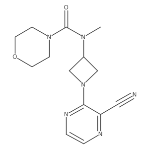 N-[1-(3-Cyanopyrazin-2-yl)azetidin-3-yl]-N-methylmorpholine-4-carboxamide Structure
