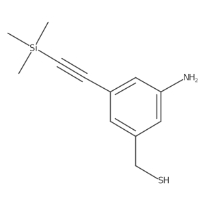 {3-Amino-5-[2-(trimethylsilyl)ethynyl]phenyl}methanethiol Structure