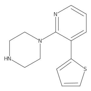 1-[3-(Thiophen-2-yl)pyridin-2-yl]piperazine Structure