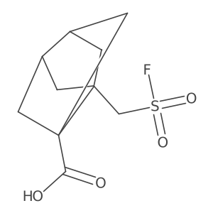 5-[(Fluorosulfonyl)methyl]tricyclo[3.3.0.0,3,7]octane-1-carboxylic acid Structure
