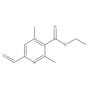 Ethyl 6-formyl-2,4-dimethyl-3-pyridinecarboxylate结构式
