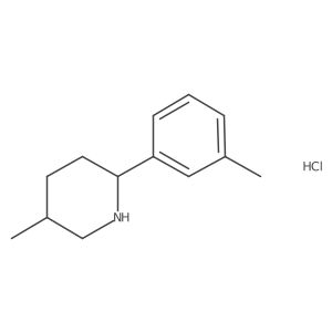 5-Methyl-2-(3-methylphenyl)piperidine hydrochloride Structure