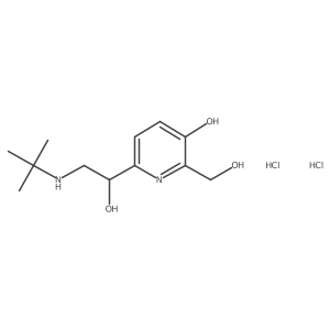 Pirbuterol hydrochloride, (R)-结构式