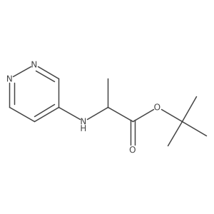 tert-butyl (2S)-2-[(pyridazin-4-yl)amino]propanoate Structure