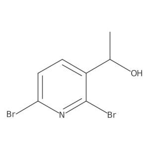 1-(2,6-Dibromopyridin-3-yl)ethanol结构式