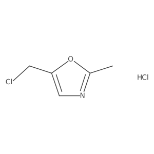 5-(Chloromethyl)-2-methyl-1,3-oxazole hydrochloride结构式