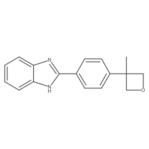 2-(4-(3-Methyloxetan-3-yl)phenyl)-1H-benzo[d]imidazole结构式
