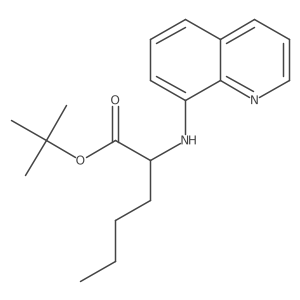 tert-Butyl (R)-2-(quinolin-8-ylamino)hexanoate结构式
