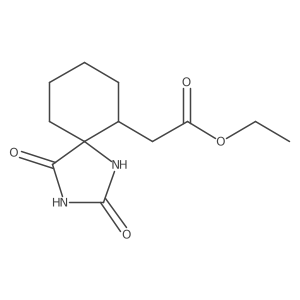 Ethyl 2-{2,4-dioxo-1,3-diazaspiro[4.5]decan-6-yl}acetate Structure