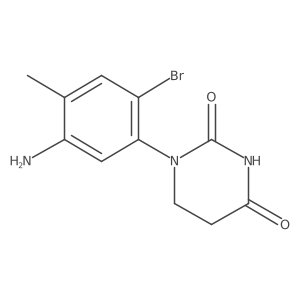1-(5-Amino-2-bromo-4-methyl-phenyl)hexahydropyrimidine-2,4-dione结构式