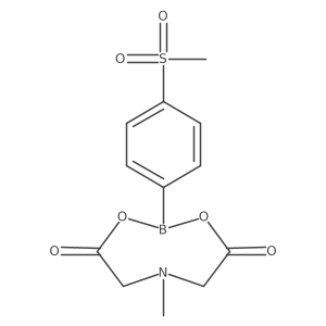 (4-(Methylsulfonyl)phenyl)boronic acid MIDA ester结构式