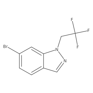 6-bromo-1-(2,2,2-trifluoroethyl)-1H-Indazole结构式