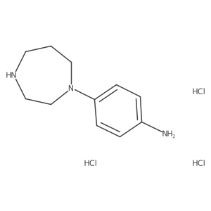 4-(1,4-Diazepan-1-yl)aniline trihydrochloride Structure