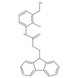 (9H-fluoren-9-yl)methyl N-[2-chloro-3-(hydroxymethyl)phenyl]carbamate Structure