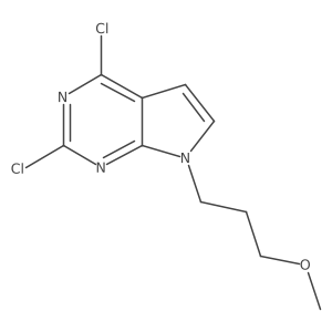 2,4-Dichloro-7-(3-methoxy-propyl)-7H-pyrrolo[2,3-d]pyrimidine结构式