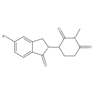 3-(5-Bromo-1-oxoisoindolin-2-yl)-1-methylpiperidine-2,6-dione结构式