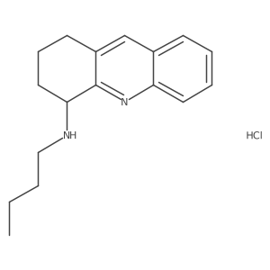 N-Butyl-1,2,3,4-tetrahydroacridin-4-amine--hydrogen chloride (1/1) Structure