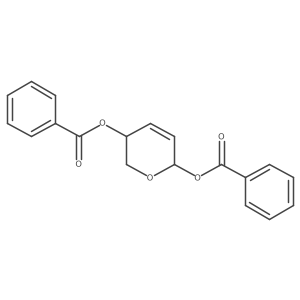 2H-Pyran-2,5-diol, 5,6-dihydro-, dibenzoate, (2S-trans)-结构式