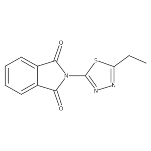 2-(5-Ethyl-1,3,4-thiadiazol-2-yl)isoindoline-1,3-dione Structure