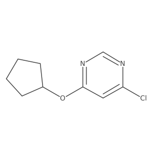 4-Chloro-6-(cyclopentyloxy)pyrimidine Structure