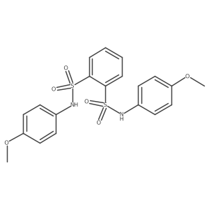 N1,n2-bis(4-methoxyphenyl)-1,2-benzenedisulfonamide Structure