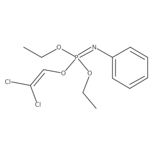 Phosphorimidic acid, phenyl-, 2,2-dichloroethenyl diethyl ester结构式