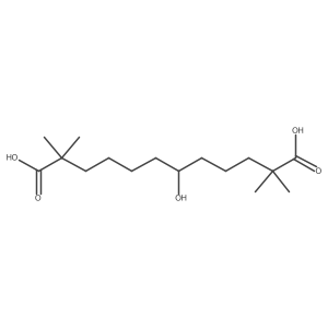 6-Hydroxy-2,2,11,11-tetramethyldodecanedioic acid结构式