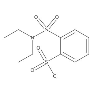 2-[(Diethylamino)sulfonyl]benzenesulfonyl chloride结构式