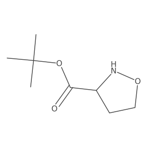 3-Isoxazolidinecarboxylic acid, 1,1-dimethylethyl ester, (R)- Structure