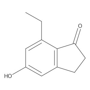 7-Ethyl-5-hydroxy-2,3-dihydro-1H-inden-1-one结构式