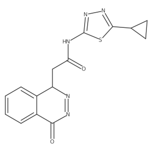 N-(5-cyclopropyl-1,3,4-thiadiazol-2-yl)-2-(4-oxo-1H-phthalazin-1-yl)acetamide Structure