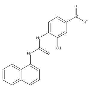 N-(2-Hydroxy-4-nitrophenyl)-N'-(1-naphthyl)urea结构式